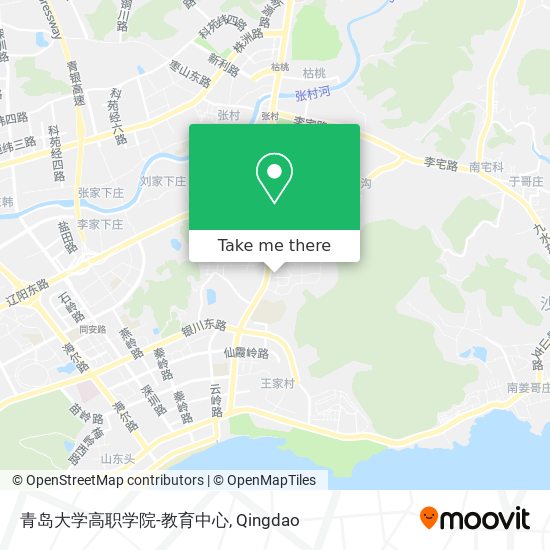 青岛大学高职学院-教育中心 map