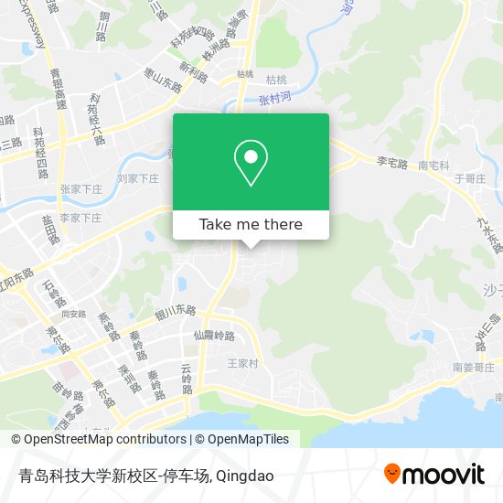 青岛科技大学新校区-停车场 map