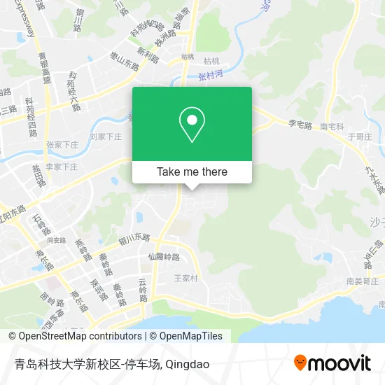 青岛科技大学新校区-停车场 map