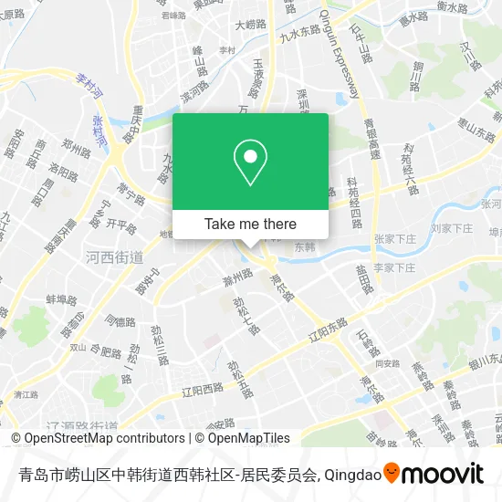 青岛市崂山区中韩街道西韩社区-居民委员会 map