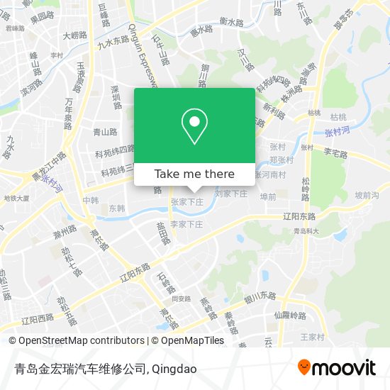青岛金宏瑞汽车维修公司 map