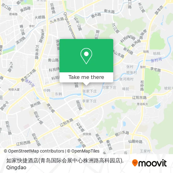 如家快捷酒店(青岛国际会展中心株洲路高科园店) map