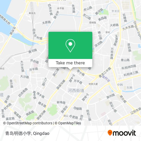 青岛明德小学 map