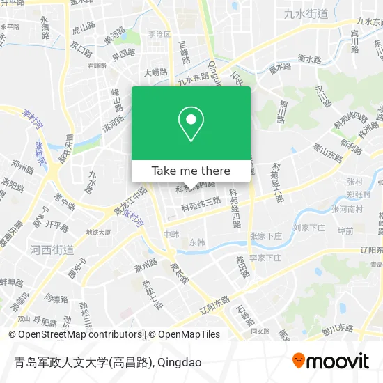 青岛军政人文大学(高昌路) map