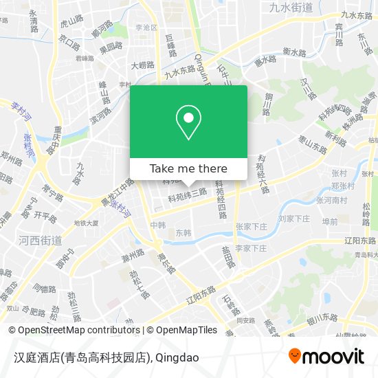 汉庭酒店(青岛高科技园店) map