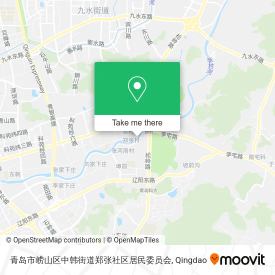 青岛市崂山区中韩街道郑张社区居民委员会 map