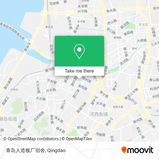 青岛人造板厂宿舍 map