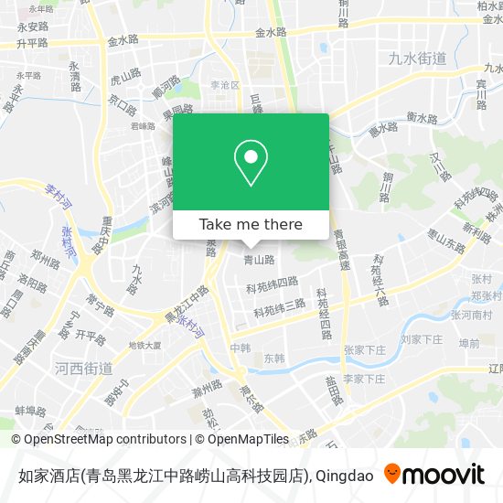 如家酒店(青岛黑龙江中路崂山高科技园店) map
