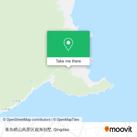 青岛崂山风景区观海别墅 map