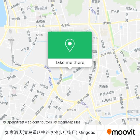 如家酒店(青岛重庆中路李沧步行街店) map
