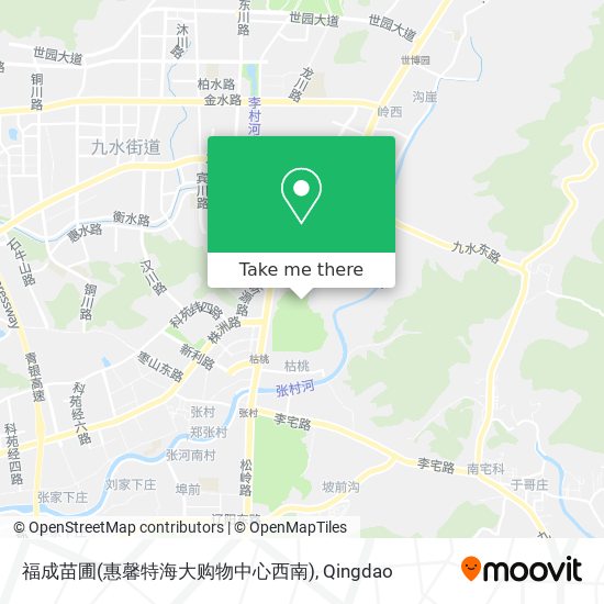 福成苗圃(惠馨特海大购物中心西南) map