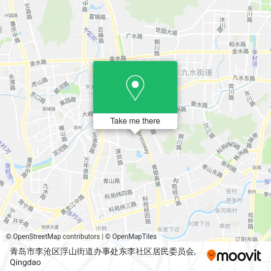 青岛市李沧区浮山街道办事处东李社区居民委员会 map