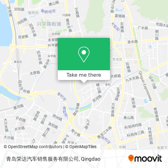 青岛荣达汽车销售服务有限公司 map