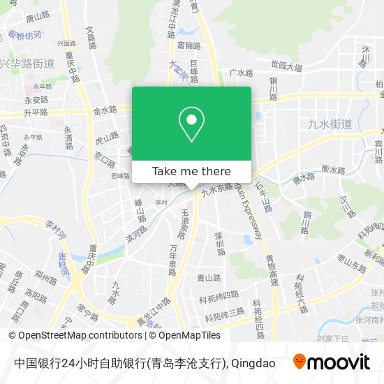 中国银行24小时自助银行(青岛李沧支行) map