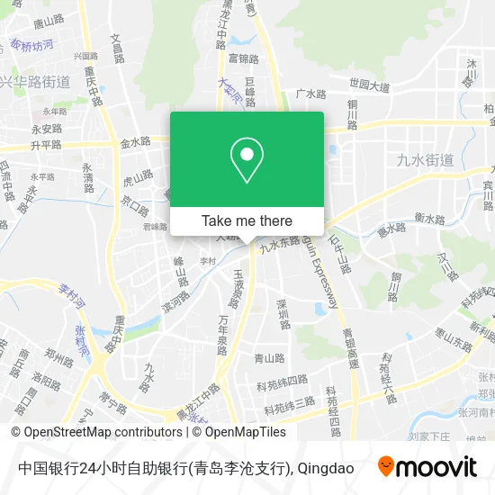 中国银行24小时自助银行(青岛李沧支行) map