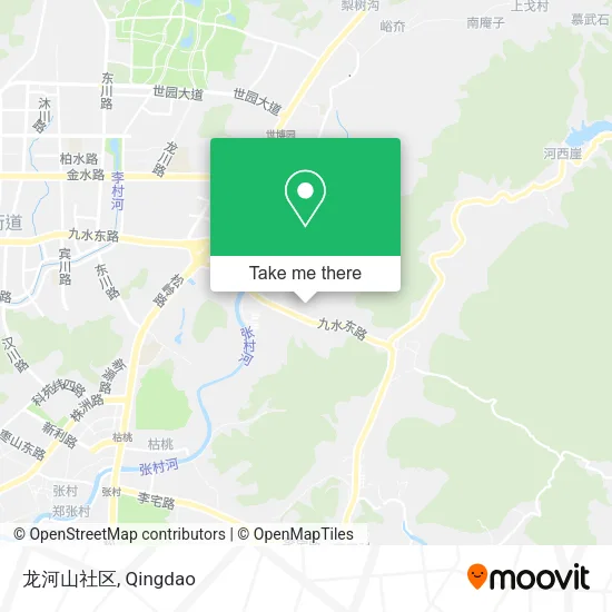 龙河山社区 map