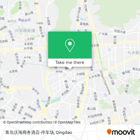 青岛沃海商务酒店-停车场 map