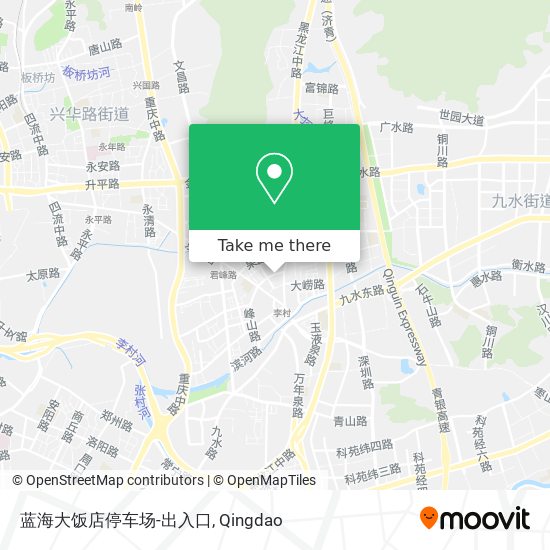 蓝海大饭店停车场-出入口 map