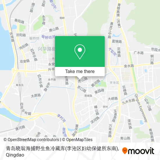 青岛晓翁海捕野生鱼冷藏库(李沧区妇幼保健所东南) map