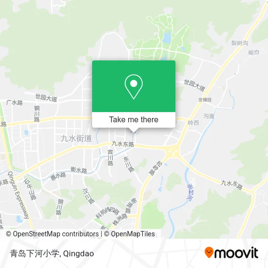 青岛下河小学 map