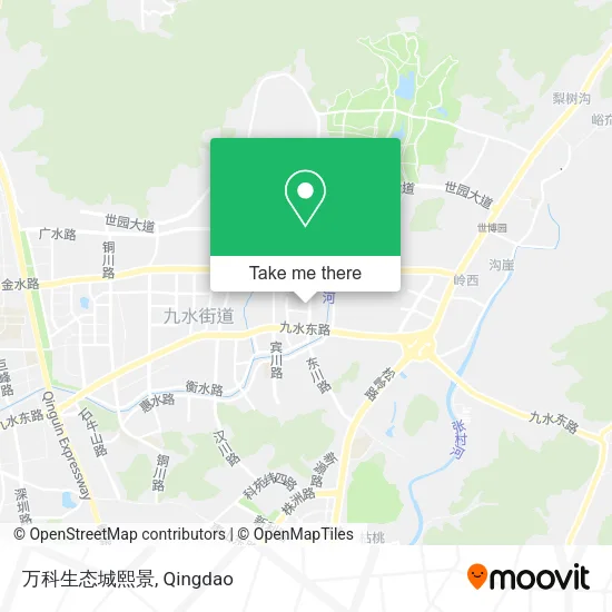 万科生态城熙景 map