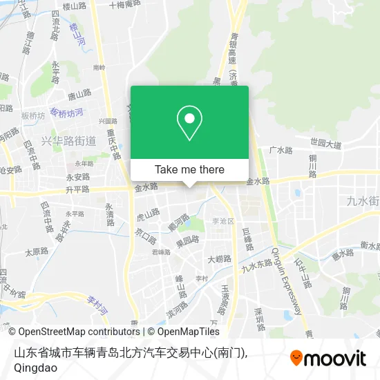 山东省城市车辆青岛北方汽车交易中心(南门) map