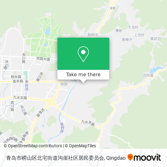 青岛市崂山区北宅街道沟崖社区居民委员会 map