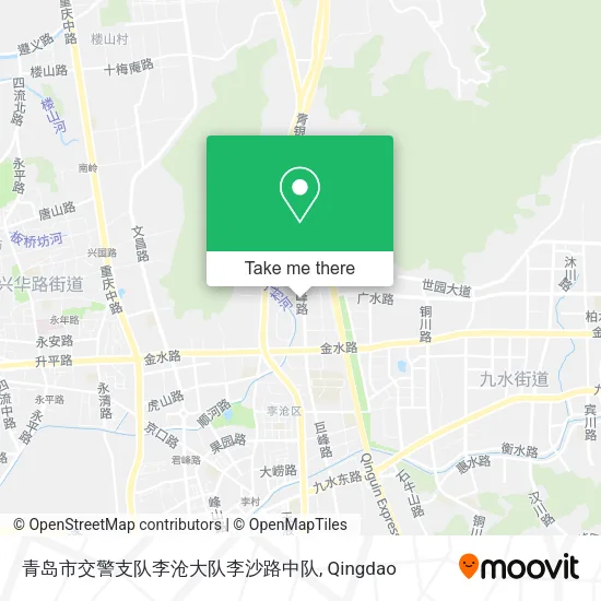 青岛市交警支队李沧大队李沙路中队 map