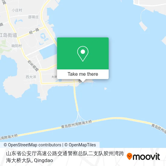 山东省公安厅高速公路交通警察总队二支队胶州湾跨海大桥大队 map