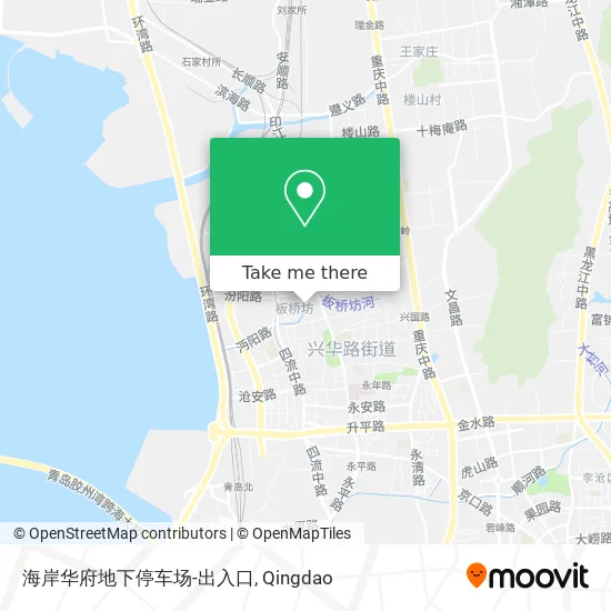 海岸华府地下停车场-出入口 map
