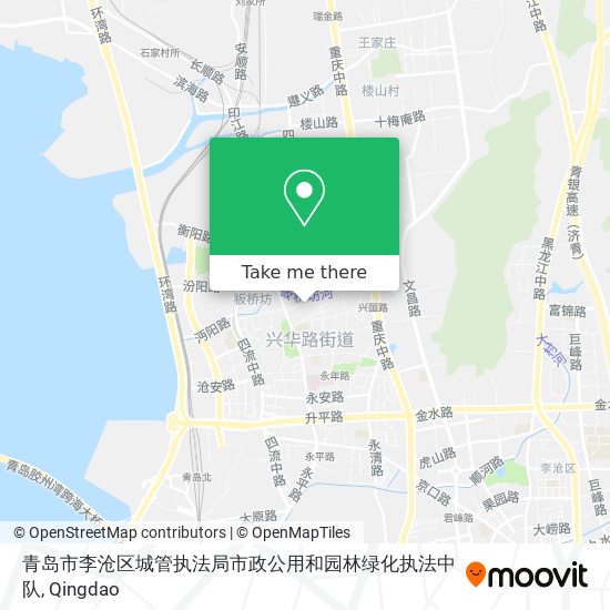 青岛市李沧区城管执法局市政公用和园林绿化执法中队 map