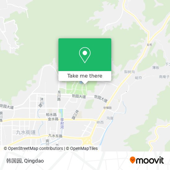 韩国园 map