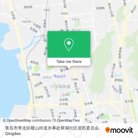 青岛市李沧区楼山街道办事处翠湖社区居民委员会 map