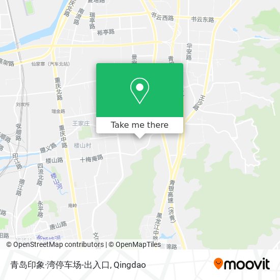 青岛印象·湾停车场-出入口 map
