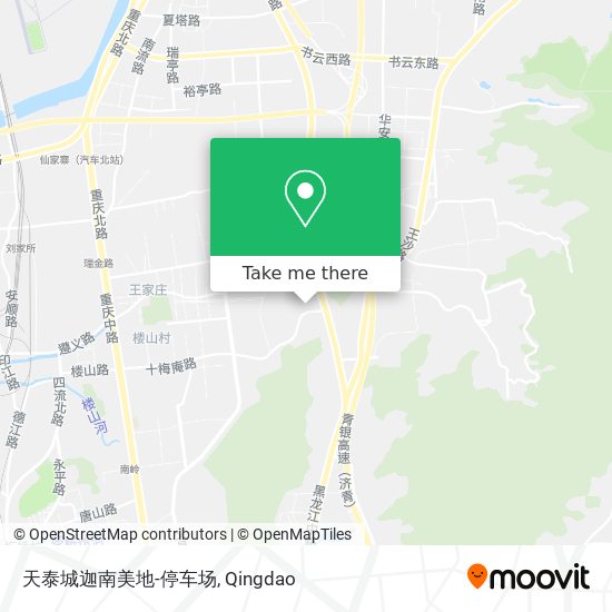 天泰城迦南美地-停车场 map
