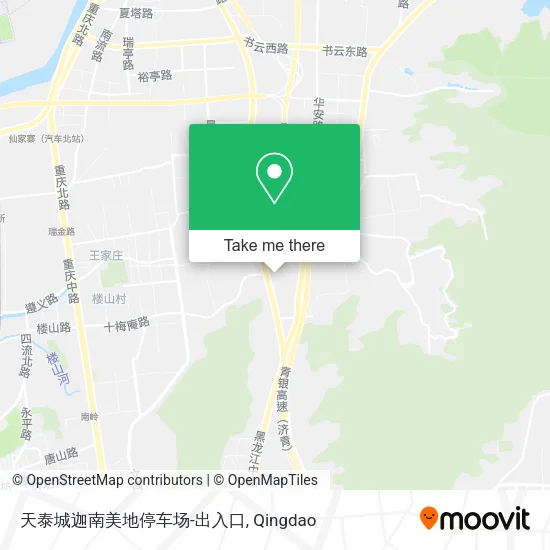天泰城迦南美地停车场-出入口 map