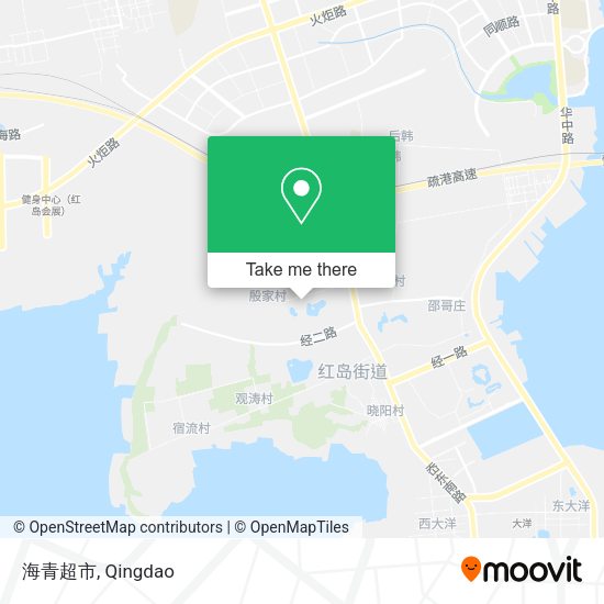 海青超市 map