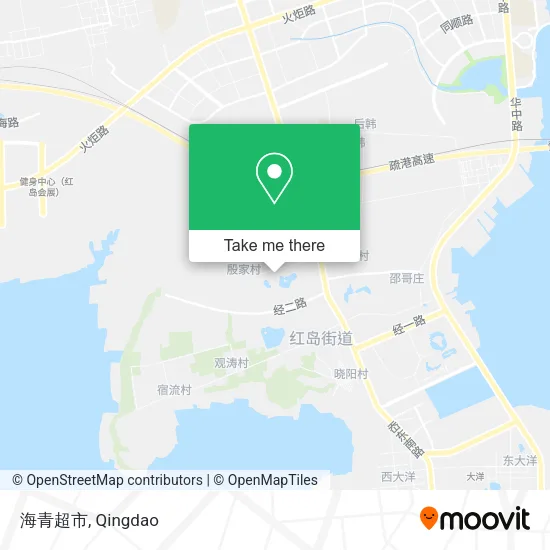 海青超市 map