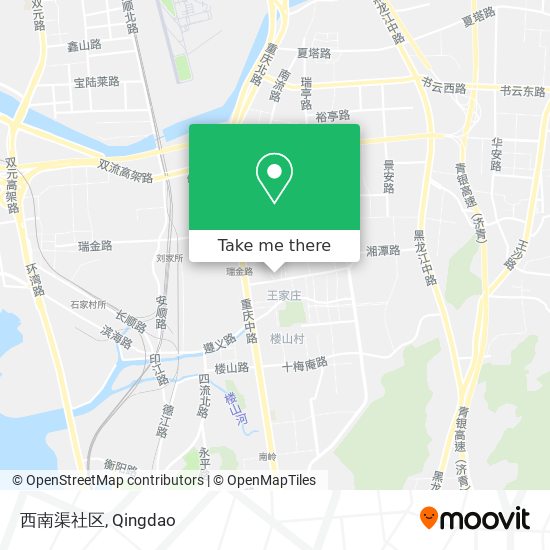 西南渠社区 map