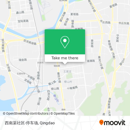 西南渠社区-停车场 map
