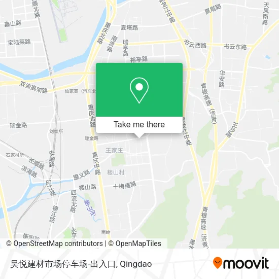 昊悦建材市场停车场-出入口 map
