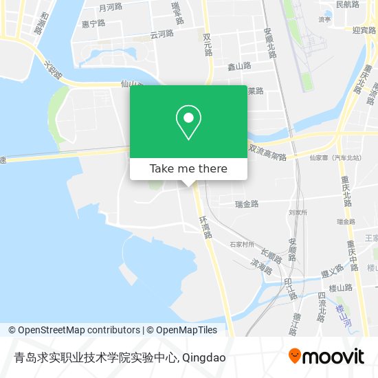 青岛求实职业技术学院实验中心 map