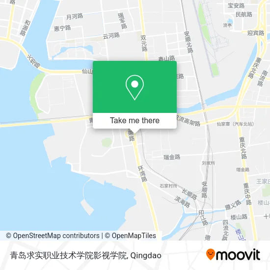 青岛求实职业技术学院影视学院 map