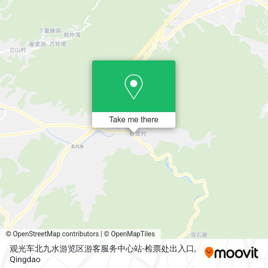 观光车北九水游览区游客服务中心站-检票处出入口 map