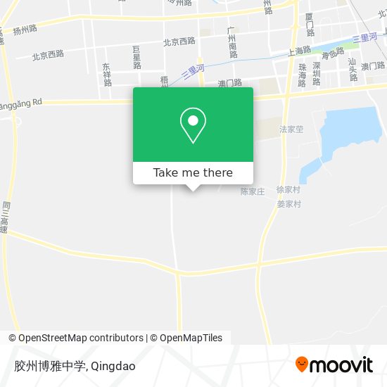 胶州博雅中学 map
