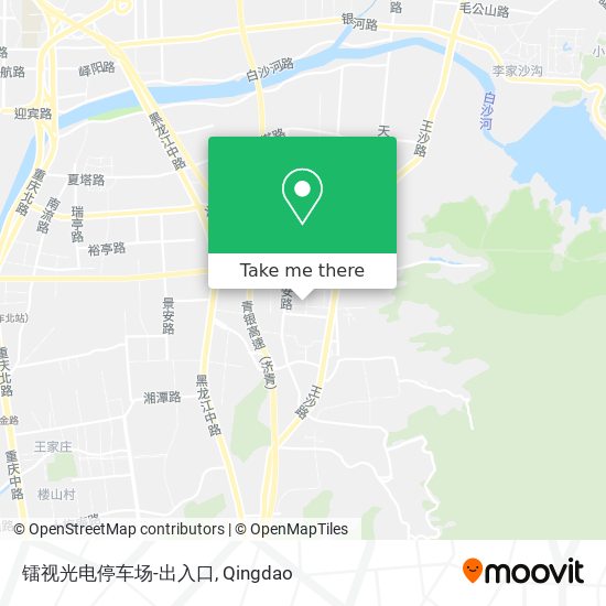 镭视光电停车场-出入口 map