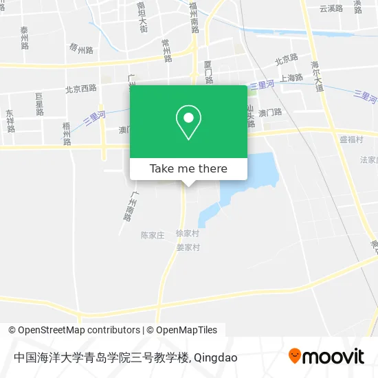 中国海洋大学青岛学院三号教学楼 map