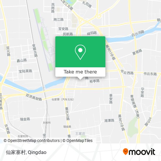 仙家寨村 map