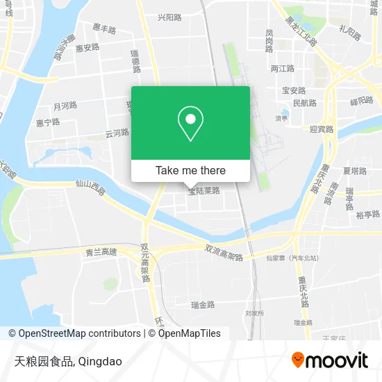 天粮园食品 map
