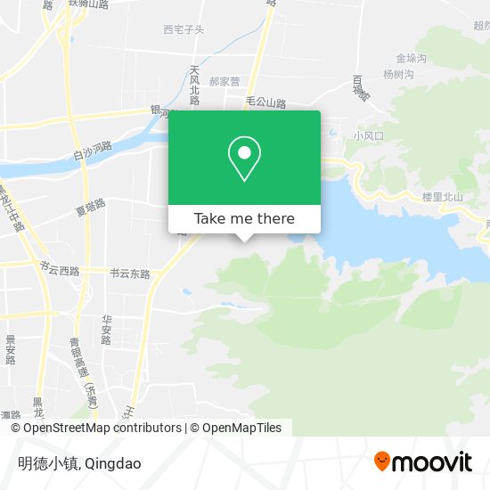 明德小镇 map
